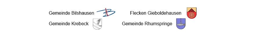 Mitgliedsgemeinden in Zweigleisigkeit&nbsp;&copy;&nbsp;Samtgemeinde Gieboldehausen